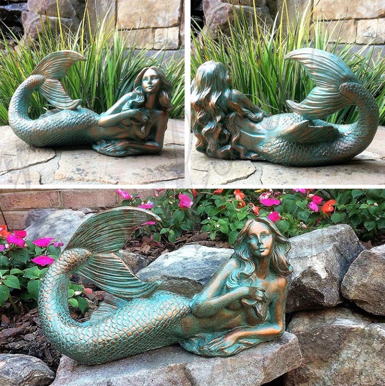 mermaid yard statue